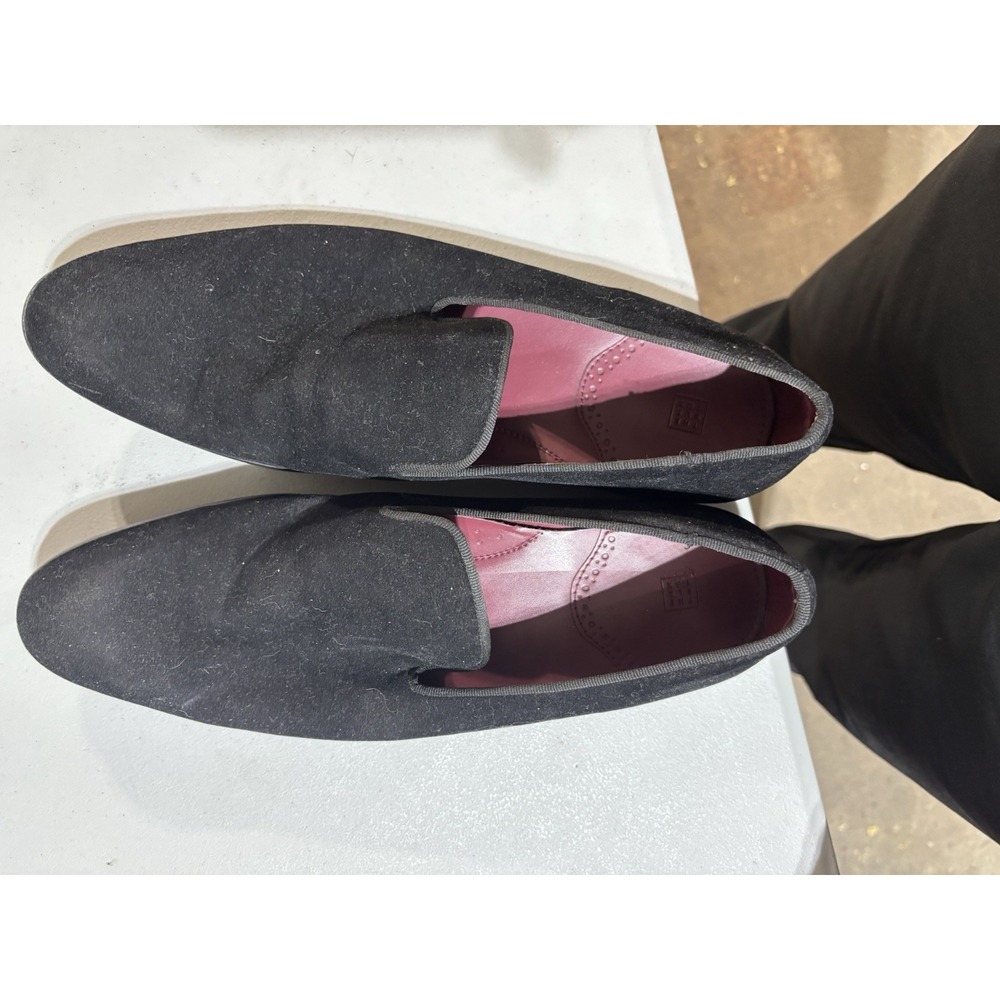 Men's The BLK Tux Black Tuxedo Velour Slip On Dress Shoes Wedding Fashionable 11